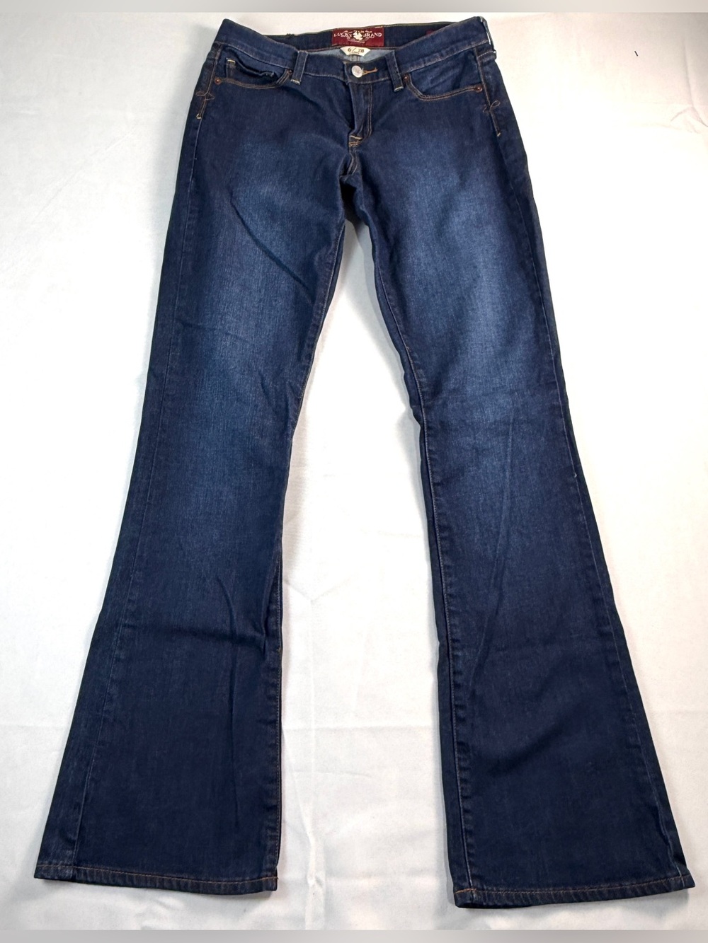 Lucky Brand Sofia Bootcut Jeans Womens 6/28 Long Dark Wash Stretch Denim - Picture 2 of 14